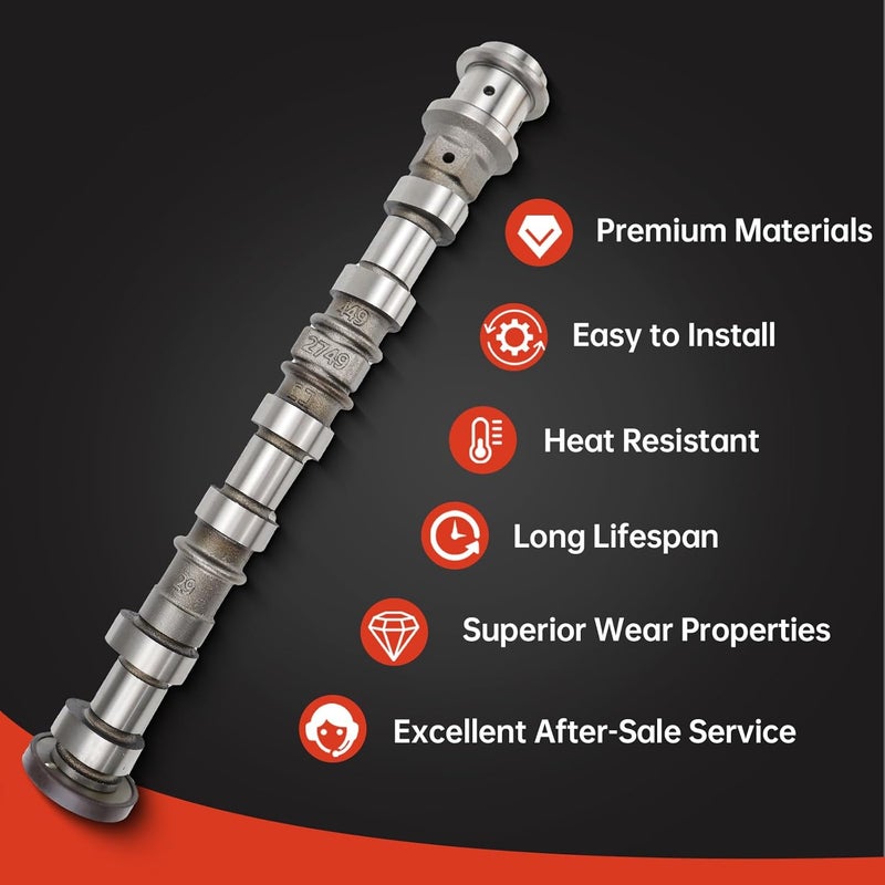 USTAR Right Side Intake Camshaft for Jeep, Dodge, Chrysler & Ram 3.6L V6 Models 05184380AH, 5184380AE, 5184380AF, 5184380AD, 5184380AG - Image 4